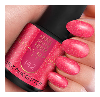 142 Hot Pink Glitter 15ml