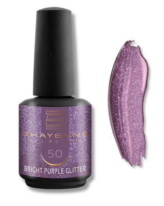 50 Bright Purple Glitter 15ml